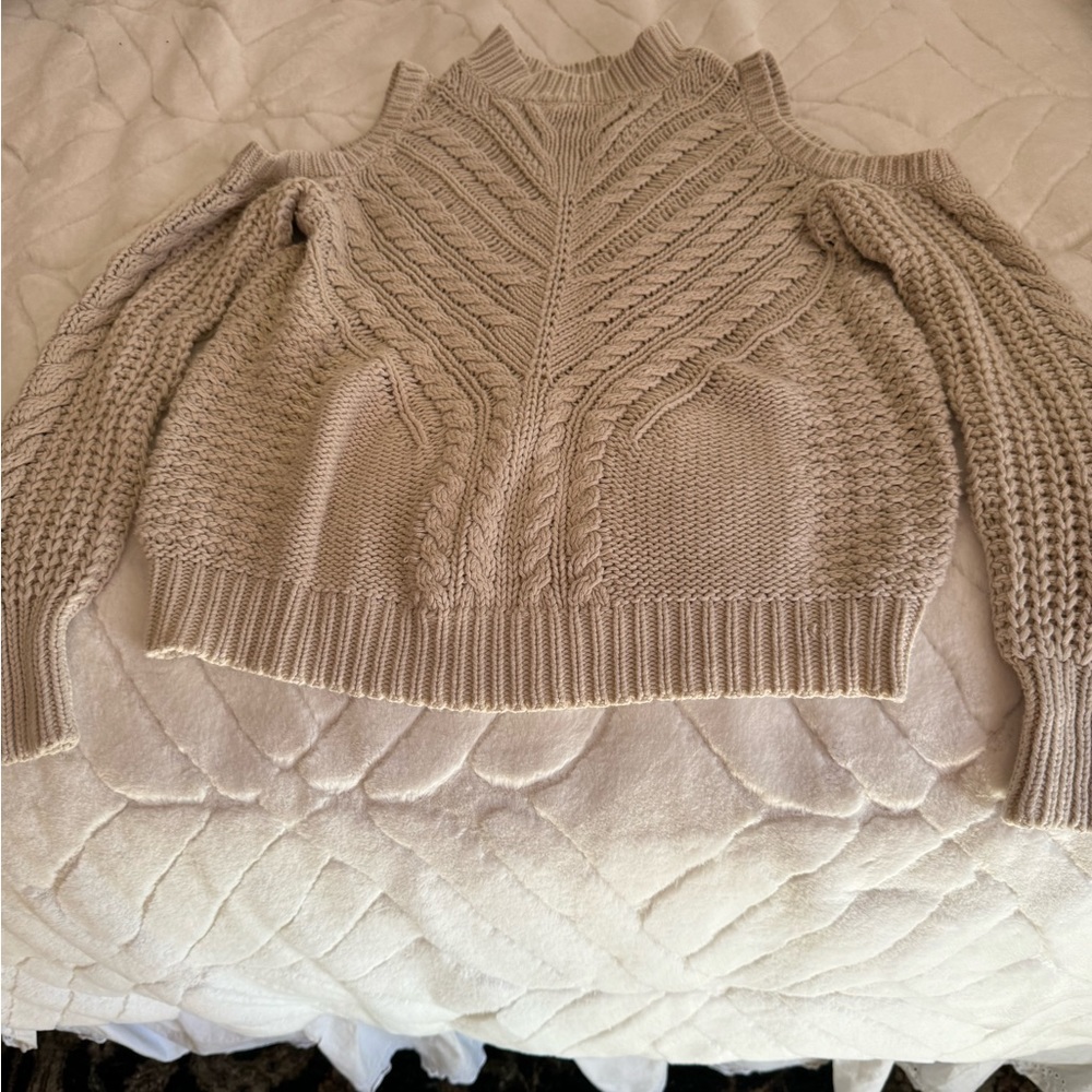 Aeropostale cold shoulder sweater